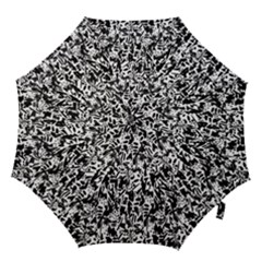 Deskjet Ink Splatter Black Spot Hook Handle Umbrellas (large) by Mariart