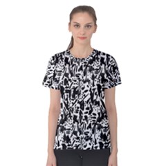 Deskjet Ink Splatter Black Spot Women s Cotton Tee