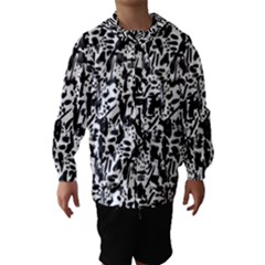 Deskjet Ink Splatter Black Spot Hooded Wind Breaker (kids) by Mariart