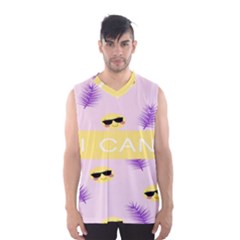 I Can Purple Face Smile Mask Tree Yellow Men s Basketball Tank Top by Mariart