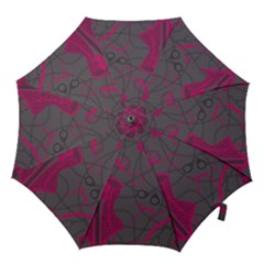 Pink Black Handcuffs Key Iron Love Grey Mask Sexy Hook Handle Umbrellas (medium) by Mariart