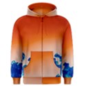 Simulate Weather Fronts Smoke Blue Orange Men s Zipper Hoodie View1