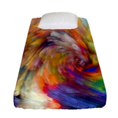 Rainbow Color Splash Fitted Sheet (Single Size)