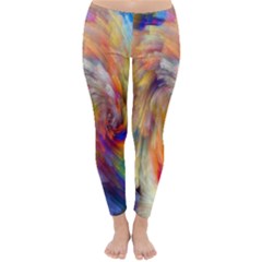 Rainbow Color Splash Classic Winter Leggings