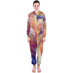 Rainbow Color Splash Hooded Jumpsuit (Ladies) 