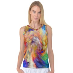 Rainbow Color Splash Women s Basketball Tank Top by Mariart