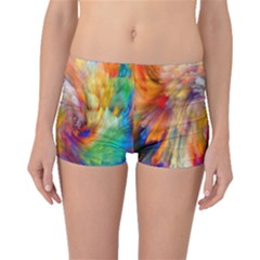 Rainbow Color Splash Boyleg Bikini Bottoms