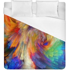 Rainbow Color Splash Duvet Cover (King Size)