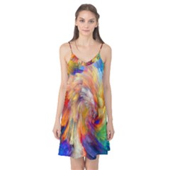 Rainbow Color Splash Camis Nightgown