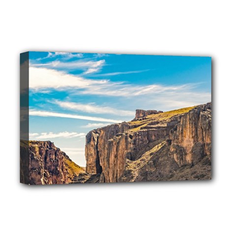 Rocky Mountains Patagonia Landscape   Santa Cruz   Argentina Deluxe Canvas 18  x 12  