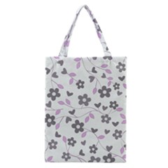 Floral Pattern Classic Tote Bag by Valentinaart