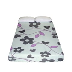 Floral Pattern Fitted Sheet (full/ Double Size)