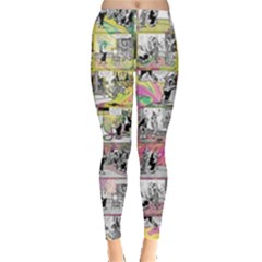 Comic Book  Leggings  by Valentinaart