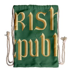 The Irish Republic Flag (1916, 1919-1922) Drawstring Bag (large) by abbeyz71