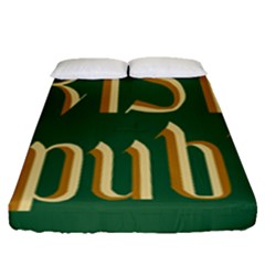 The Irish Republic Flag (1916, 1919-1922) Fitted Sheet (queen Size) by abbeyz71