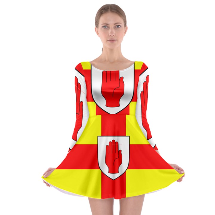 Flag of the Province of Ulster  Long Sleeve Skater Dress