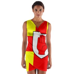 Flag Of The Province Of Ulster  Wrap Front Bodycon Dress by abbeyz71