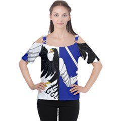 Flag Of Connacht Women s Cutout Shoulder Tee