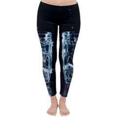 Glass Water Liquid Background Classic Winter Leggings