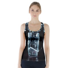 Glass Water Liquid Background Racer Back Sports Top