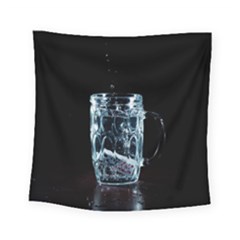 Glass Water Liquid Background Square Tapestry (Small)