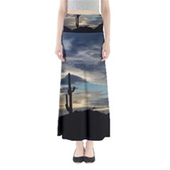 Cactus Sunset Maxi Skirts by JellyMooseBear