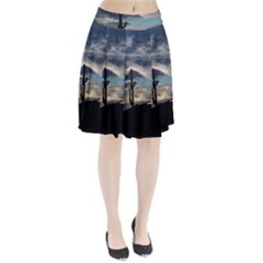 Cactus Sunset Pleated Skirt by JellyMooseBear