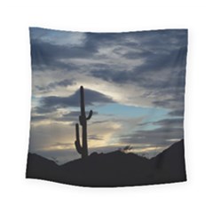 Cactus Sunset Square Tapestry (small) by JellyMooseBear