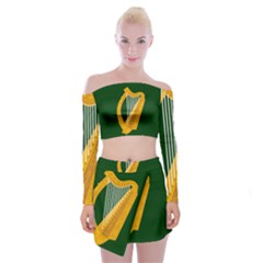 Flag Of Leinster Off Shoulder Top With Skirt Set by abbeyz71