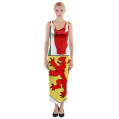 County Antrim Coat Of Arms Fitted Maxi Dress by abbeyz71