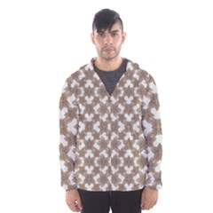 Stylized Leaves Floral Collage Hooded Wind Breaker (men) by dflcprintsclothing