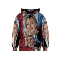 Marine Le Pen Kids  Zipper Hoodie by Valentinaart