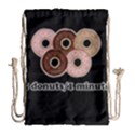 Five donuts in one minute  Drawstring Bag (Large) View1