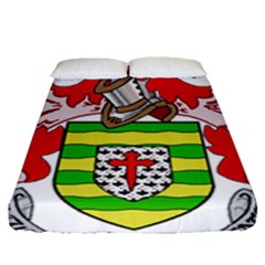 County Donegal Coat Of Arms Fitted Sheet (queen Size) by abbeyz71