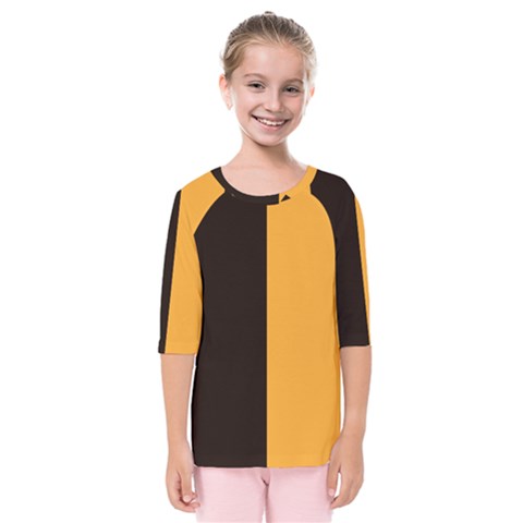 Flag Of County Kilkenny Kids  Quarter Sleeve Raglan Tee by abbeyz71