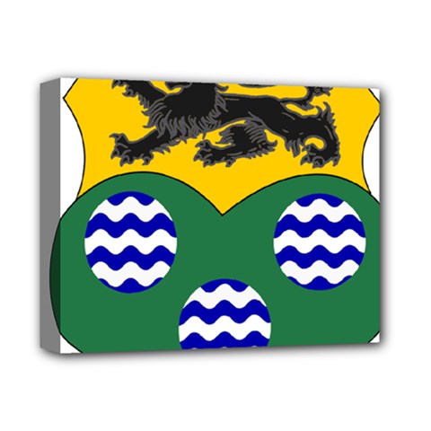 County Leitrim Coat of Arms Deluxe Canvas 14  x 11 