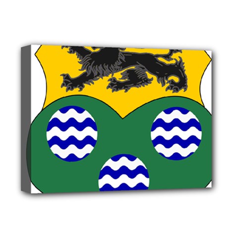 County Leitrim Coat of Arms Deluxe Canvas 16  x 12  