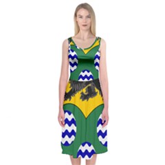 County Leitrim Coat of Arms Midi Sleeveless Dress