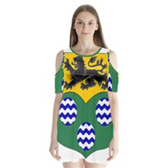 County Leitrim Coat of Arms Shoulder Cutout Velvet  One Piece