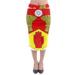 County Londonderry Coat Of Arms Midi Pencil Skirt by abbeyz71