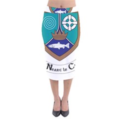 County Meath Coat Of Arms Velvet Midi Pencil Skirt by abbeyz71