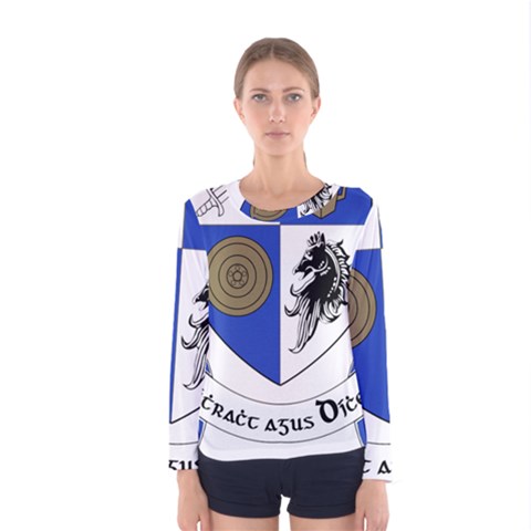 County Monaghan Coat Of Arms  Women s Long Sleeve Tee by abbeyz71