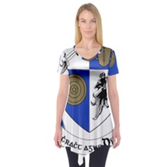 County Monaghan Coat Of Arms Short Sleeve Tunic  by abbeyz71