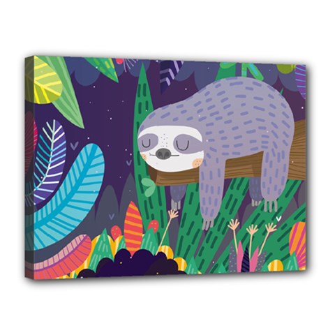 Sloth In Nature Canvas 16  X 12  by Mjdaluz