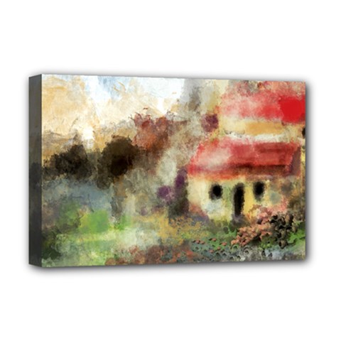 Old Spanish Village Deluxe Canvas 18  X 12   by digitaldivadesigns