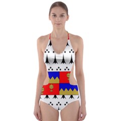 County Tipperary Coat Of Arms  Cut-out One Piece Swimsuit by abbeyz71