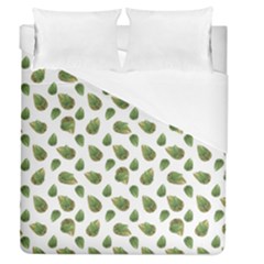 Leaves Motif Nature Pattern Duvet Cover (queen Size) by dflcprints