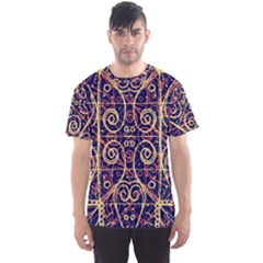 Tribal Ornate Pattern Men s Sport Mesh Tee