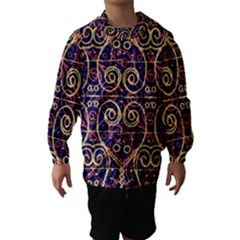 Tribal Ornate Pattern Hooded Wind Breaker (kids) by dflcprintsclothing