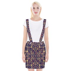 Tribal Ornate Pattern Braces Suspender Skirt